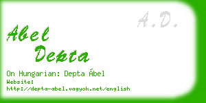 abel depta business card